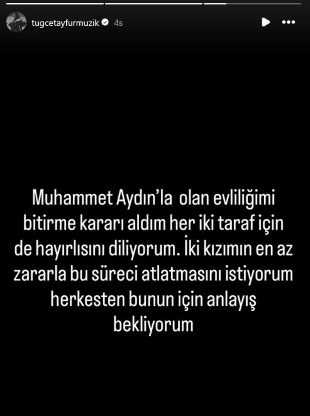 Tuğçe Tayfur Boşanma Kararı aldı!