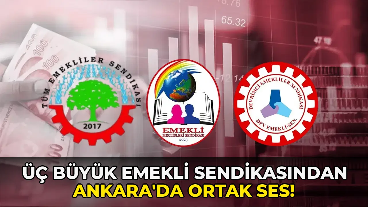 Üç Büyük Emekli Sendikasından Ankara'da ortak ses!