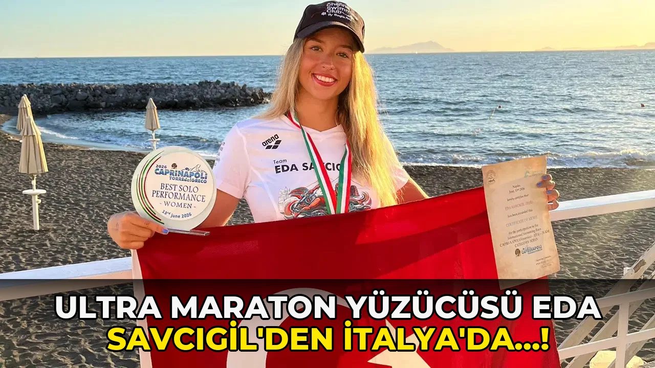 Ultra Maraton Yüzücüsü Eda Savcıgil'den İtalya'da…!