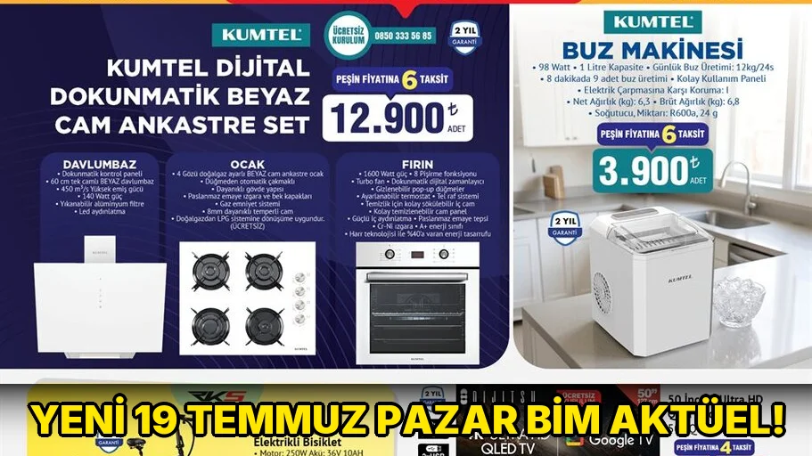 Yeni 19 Temmuz Pazar Bim Aktüel!