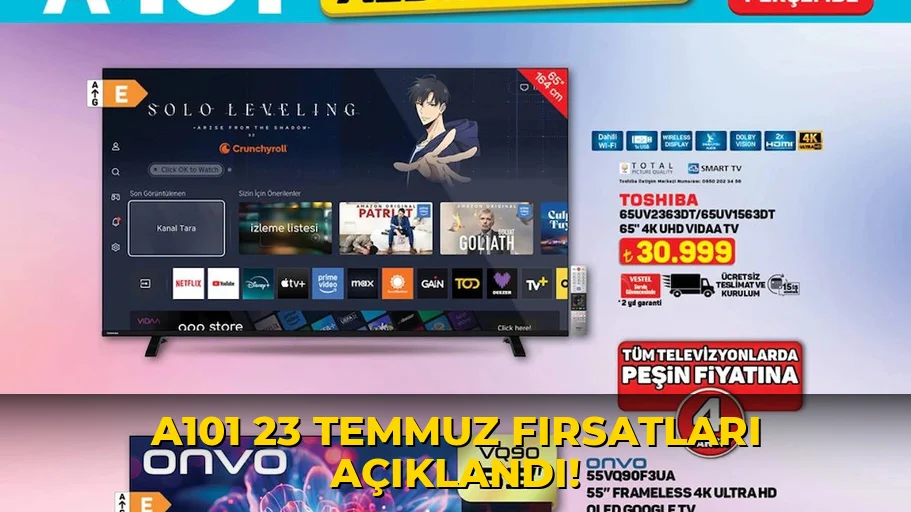 A101 23 Temmuz Fırsatları açıklandı!