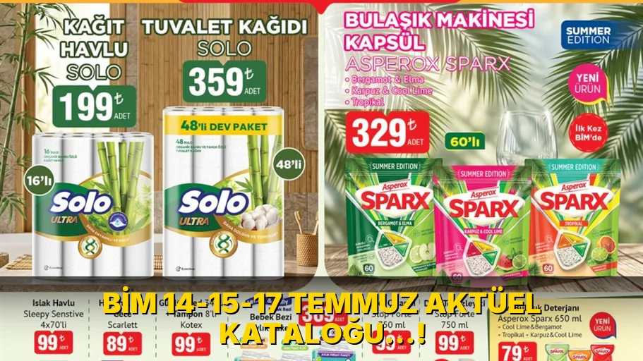Bim 14-15-17 Temmuz Aktüel Kataloğu…!