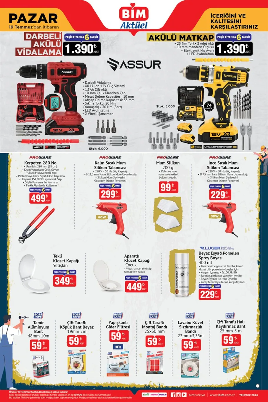 Bim 17-19 Temmuz Aktüel Ürünleri açıklandı!