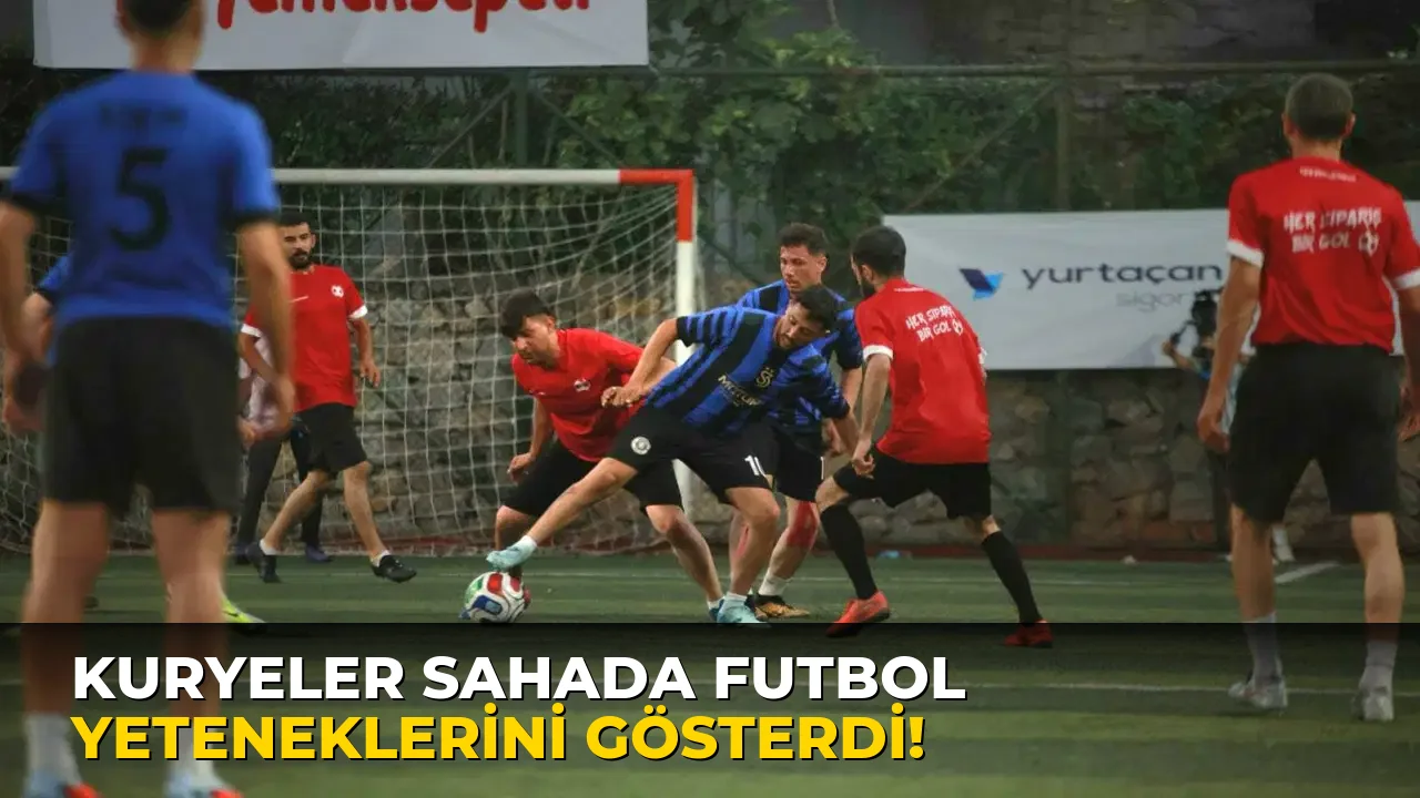 Kuryeler Sahada Futbol Yeteneklerini Gösterdi!