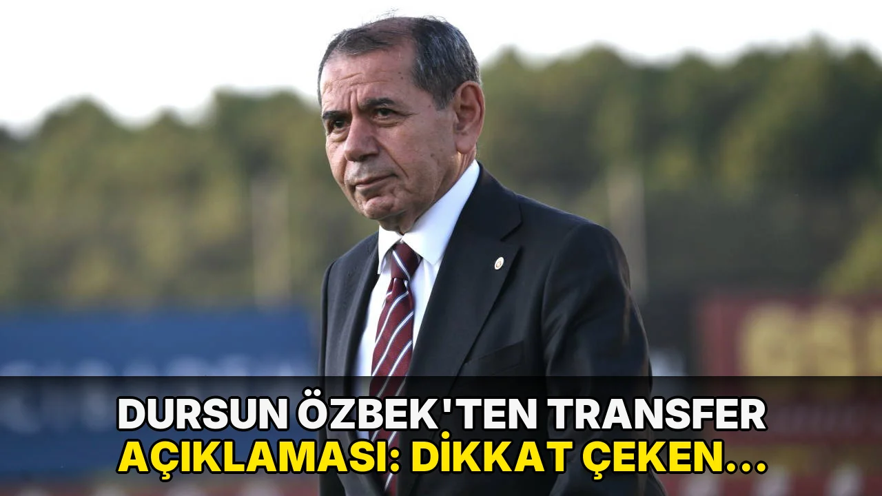 Dursun Özbek'ten transfer açıklaması: Dikkat çeken 'Osimhen' örneği