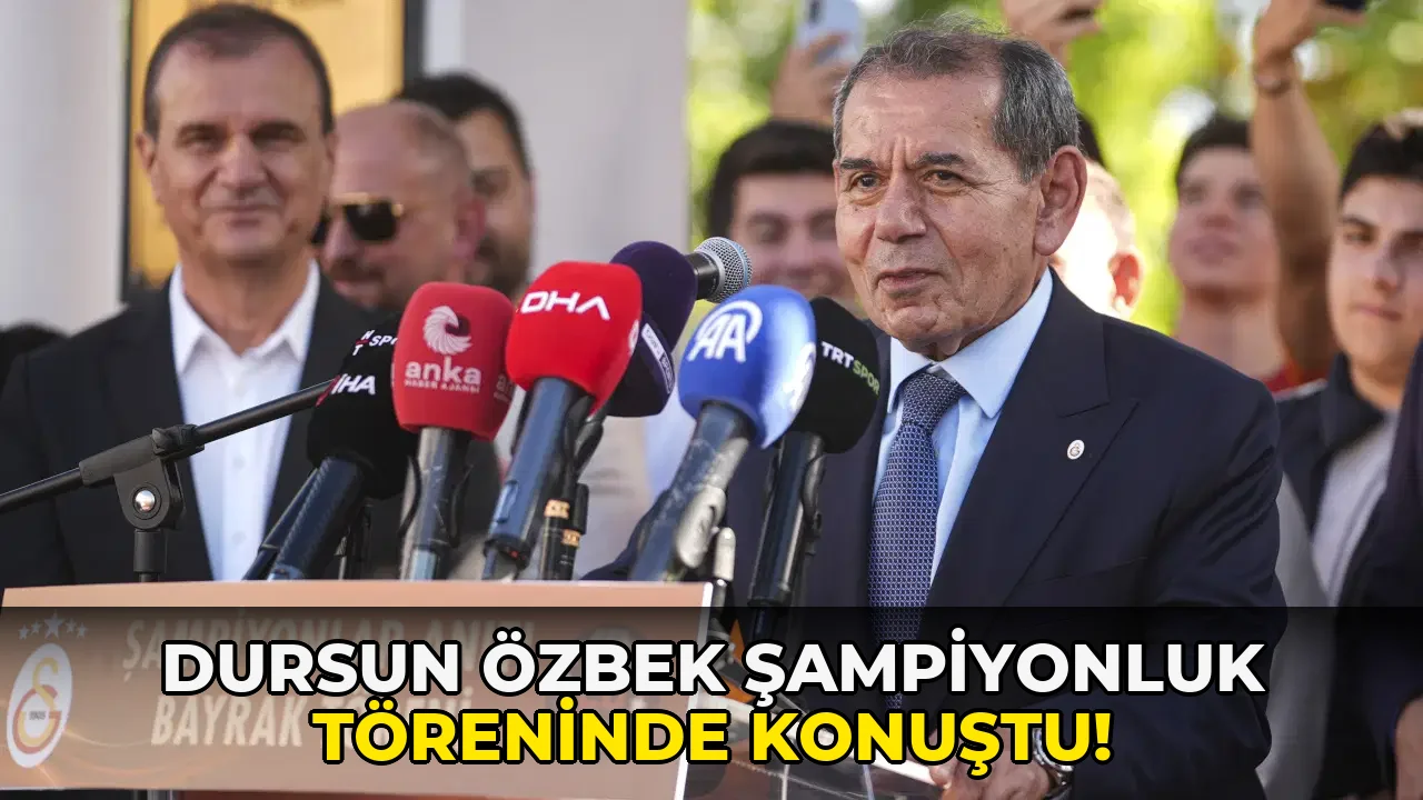 Dursun Özbek Şampiyonluk Töreninde Konuştu!