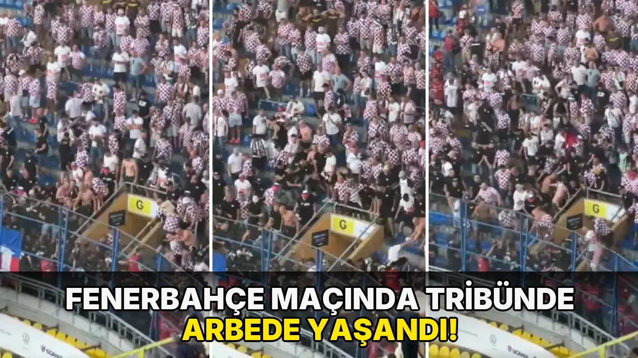 Fenerbahçe Maçında Tribünde Arbede Yaşandı!