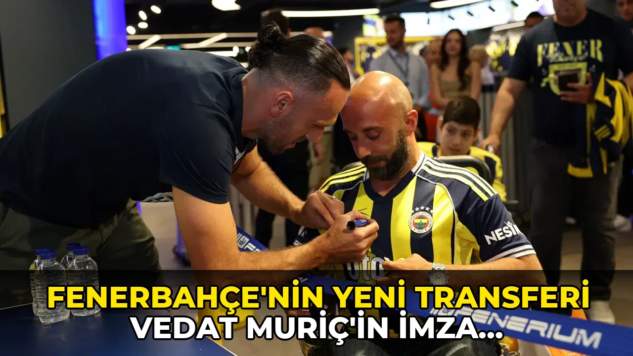Fenerbahçe'nin yeni transferi Vedat Muriç'in imza gününe taraftarlardan yoğun ilgi!