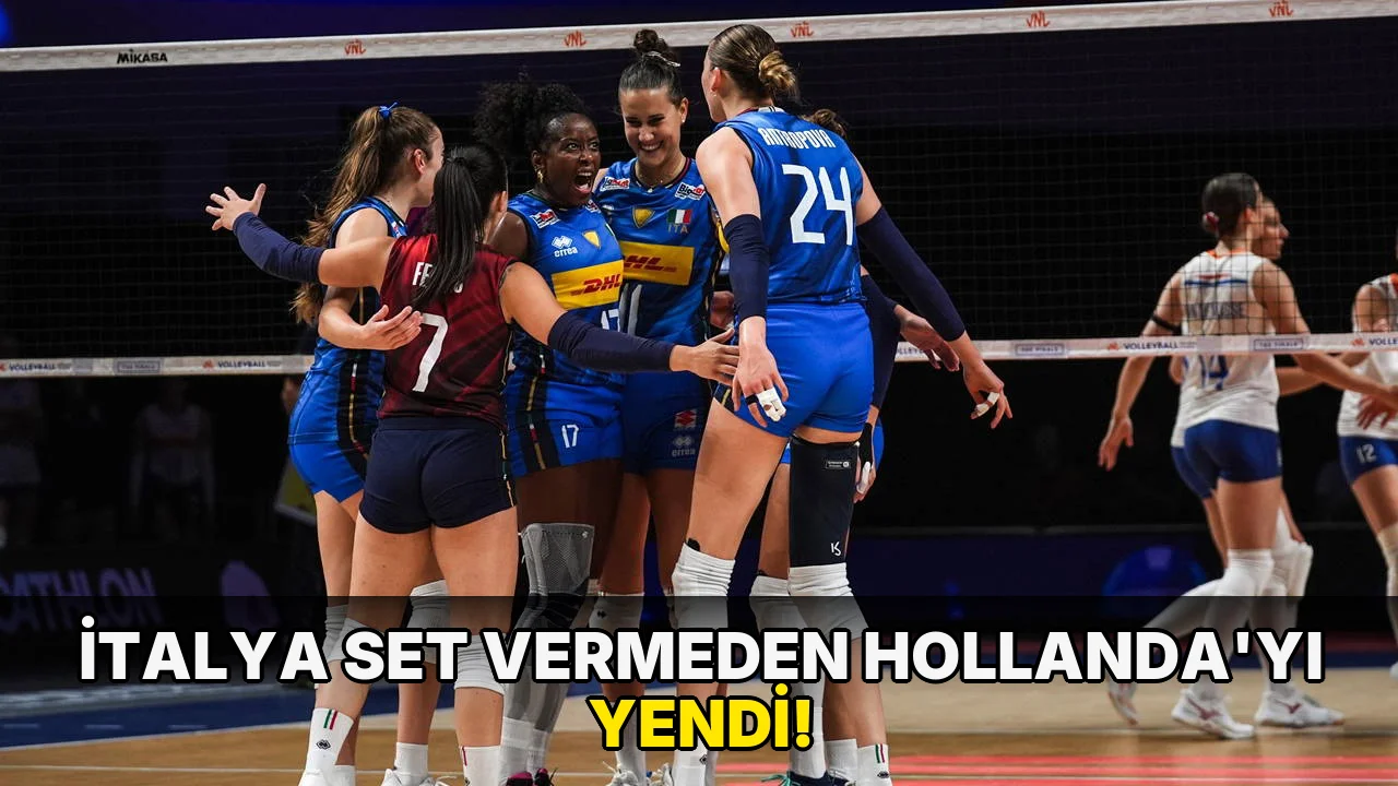 İtalya Set Vermeden Hollanda'yı yendi!