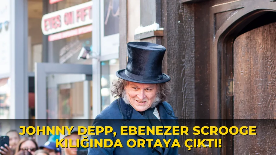 Johnny Depp, Ebenezer Scrooge Kılığında Ortaya Çıktı!