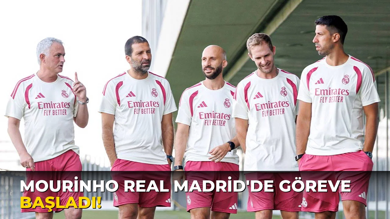 Mourinho Real Madrid'de göreve başladı!