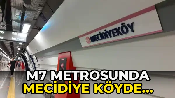 M7 Metrosunda Mecidiye Köyde Onarım Sürüyor!