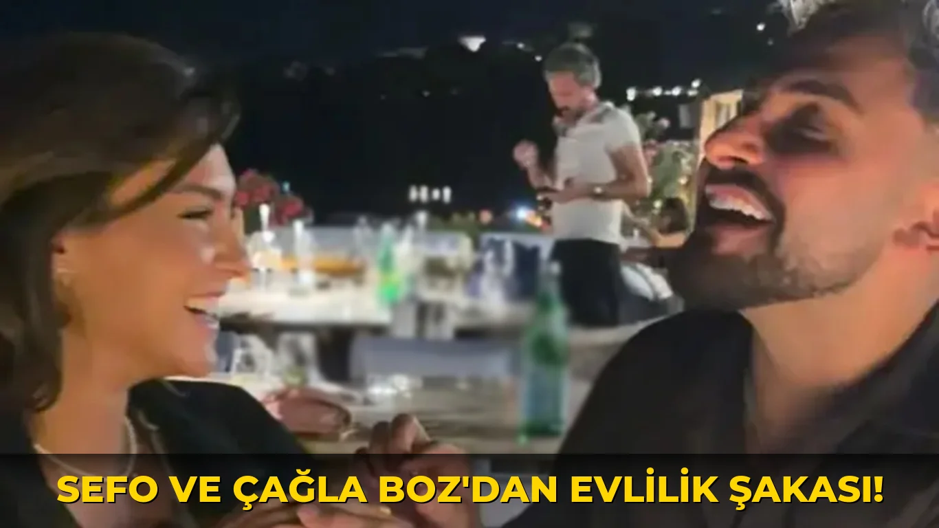 Sefo ve Çağla Boz'dan evlilik şakası!
