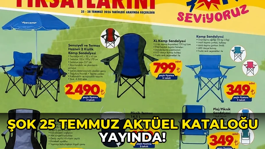 Şok 25 Temmuz Aktüel Kataloğu Yayında!
