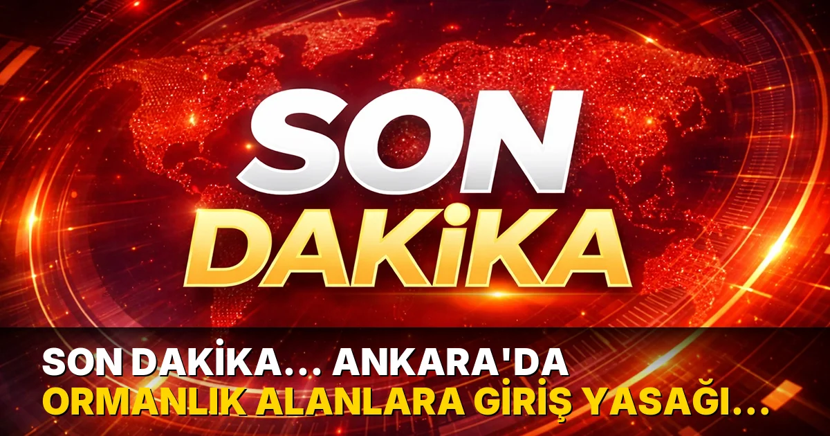Son dakika... Ankara'da ormanlık alanlara giriş yasağı uzatıldı: Bahçeler dâhil ateş yakılması yasaklandı!