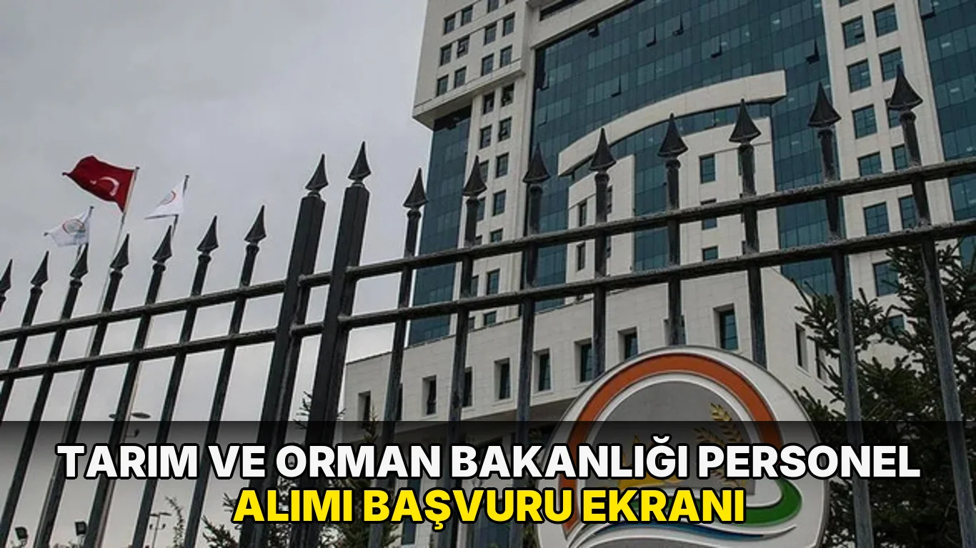 Tarım ve Orman Bakanlığı personel alımı başvuru ekranı