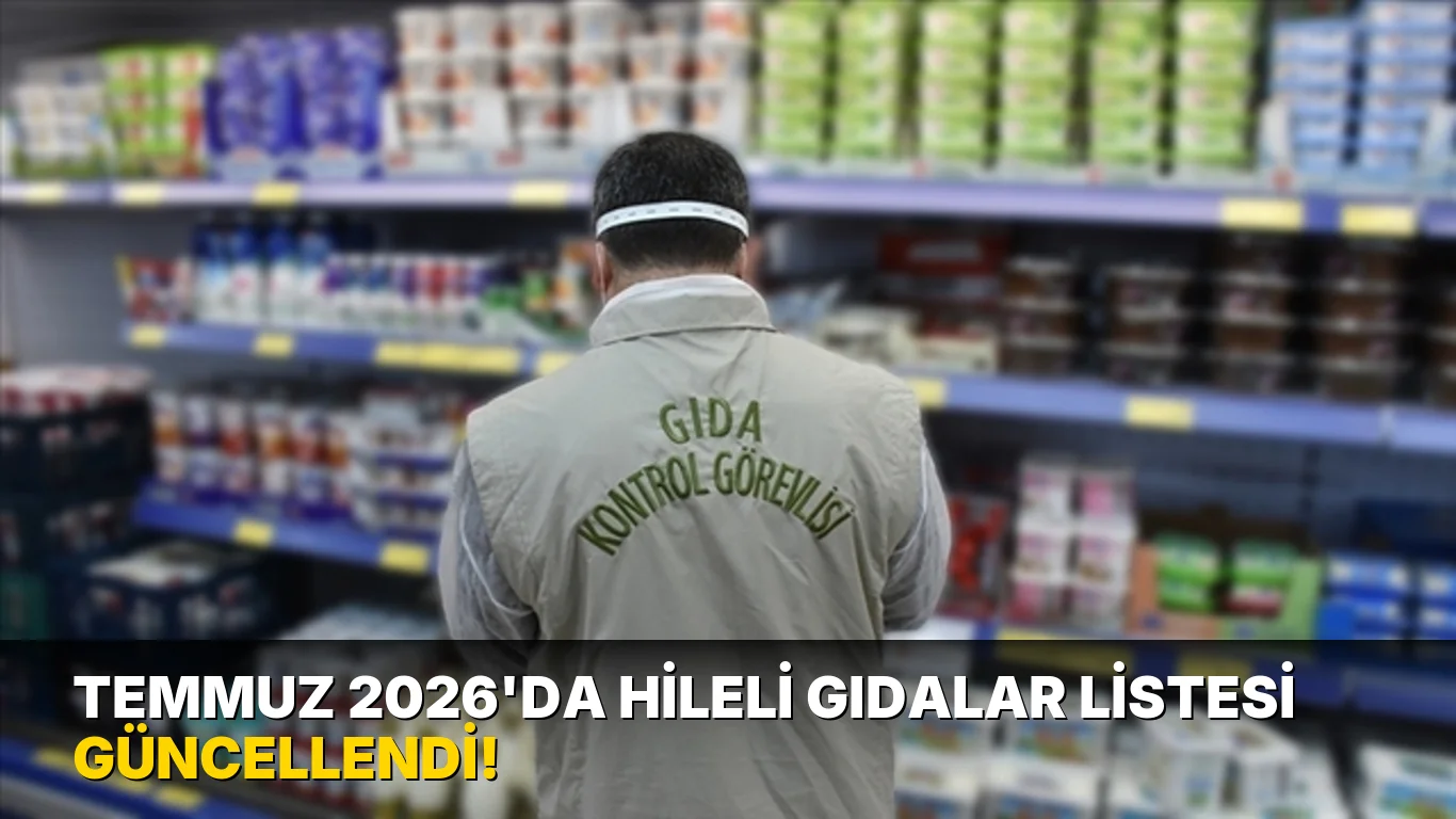 Temmuz 2026'da hileli Gıdalar Listesi Güncellendi!