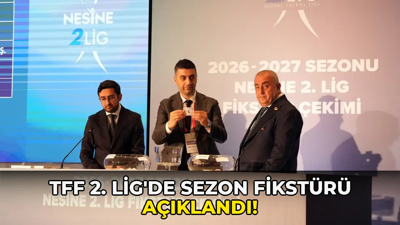 Tff 2. Lig'de sezon fikstürü açıklandı!