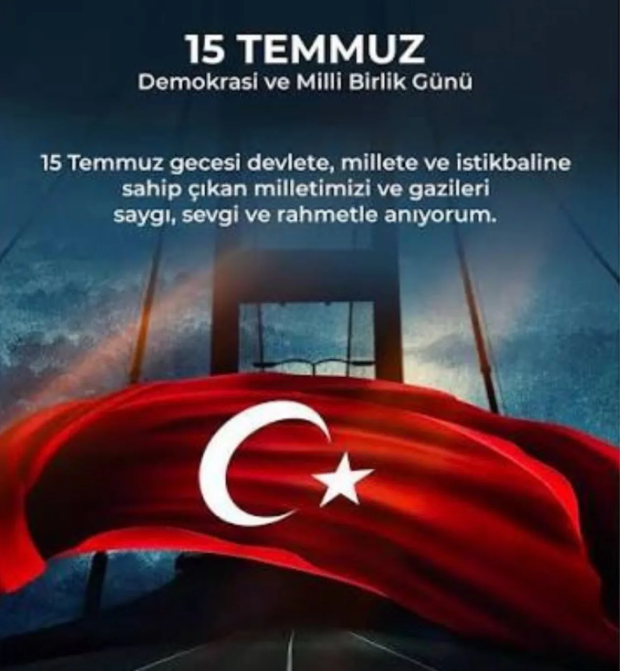 Minnet ve şükranla anıyoruz!