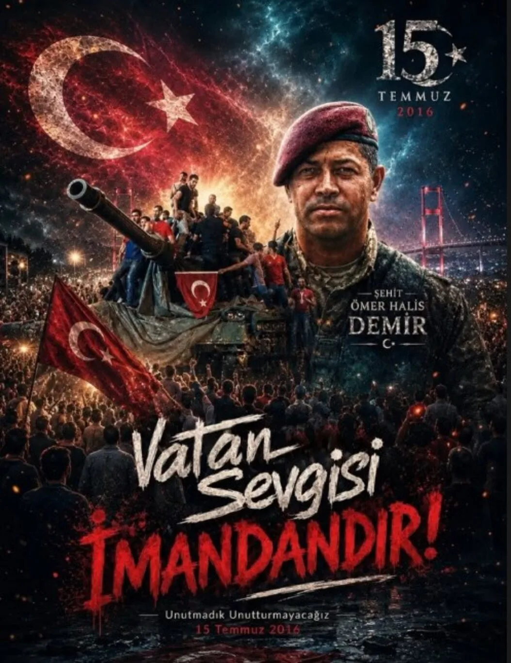 Minnet ve şükranla anıyoruz!