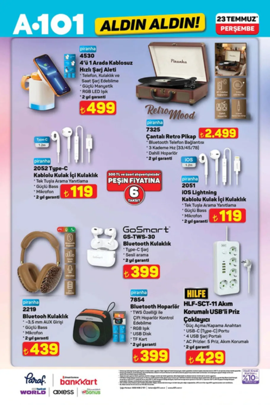 A101 23 Temmuz Fırsatları açıklandı!