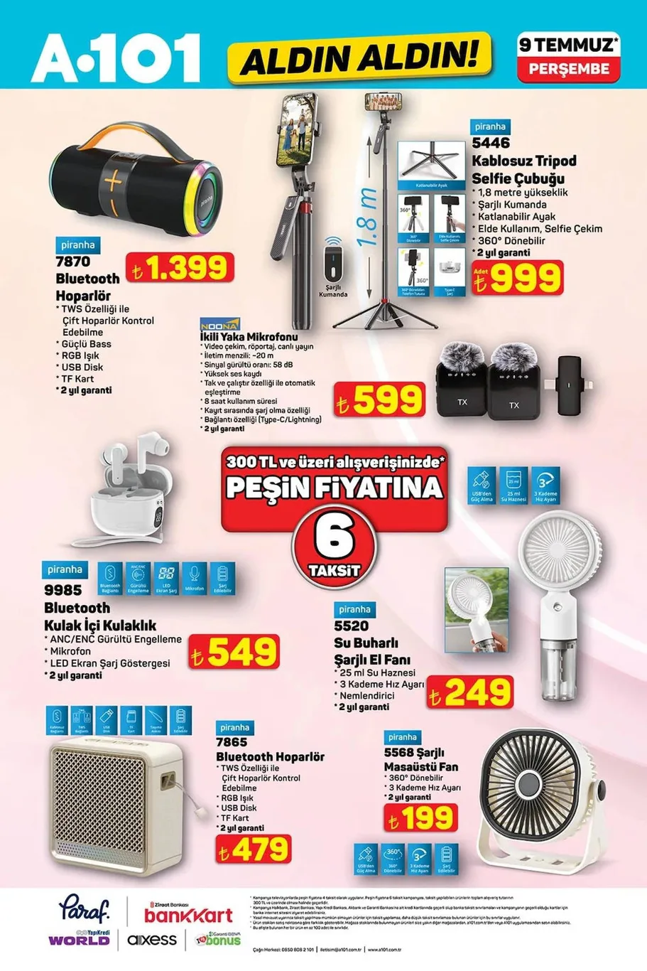 A101 9 Temmuz Fırsatları açıklandı!
