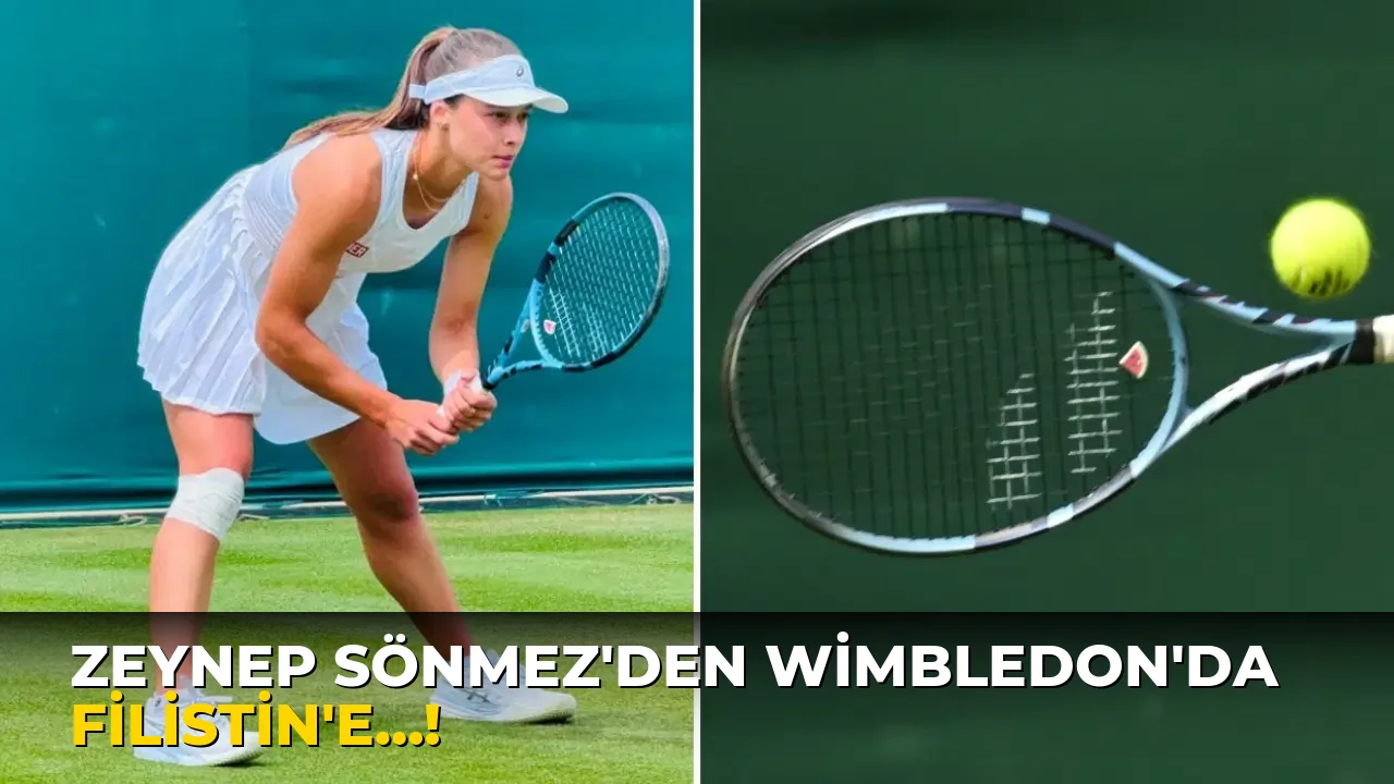 Zeynep Sönmez'den Wimbledon'da Filistin'e…!