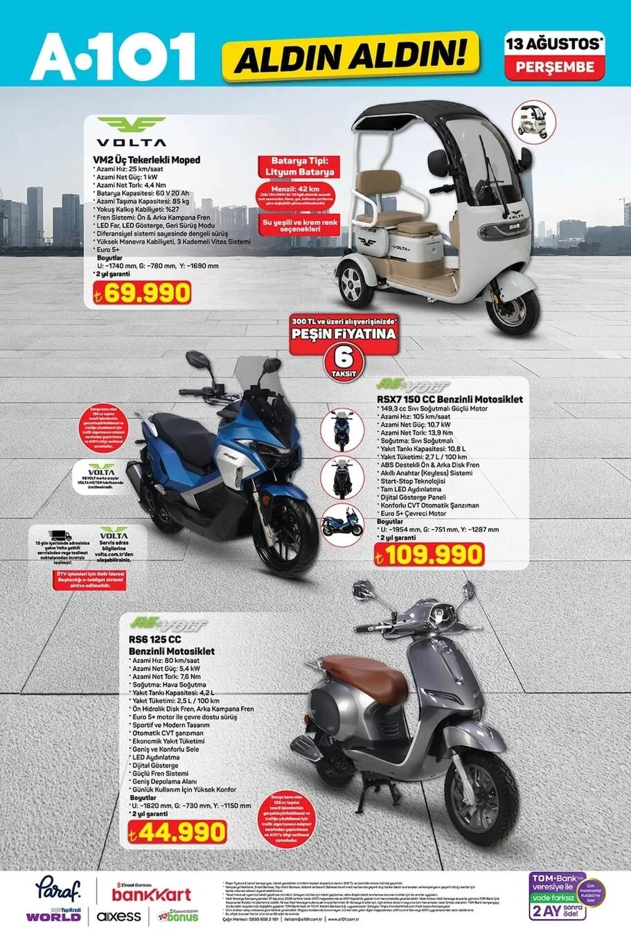 A101 13 Ağustos aktüel kataloğu yayında