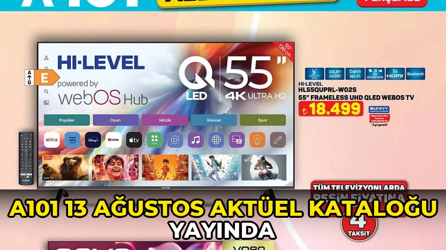 A101 13 Ağustos aktüel kataloğu yayında