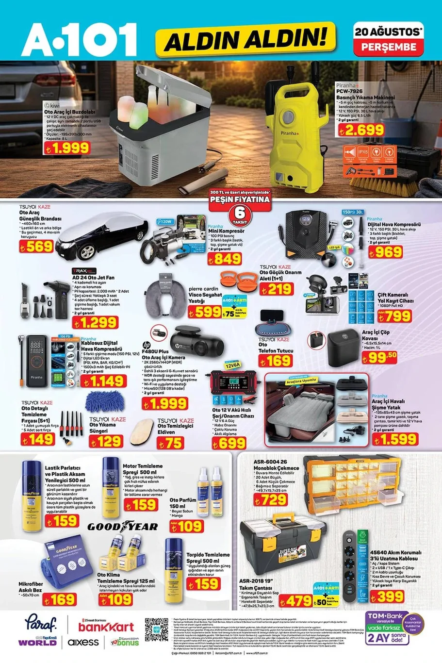 A101 20 Ağustos aktüel kataloğu
