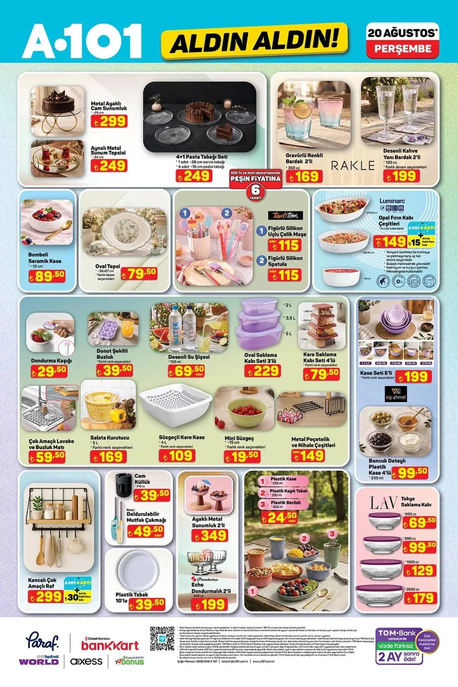 A101 20 Ağustos aktüel kataloğu