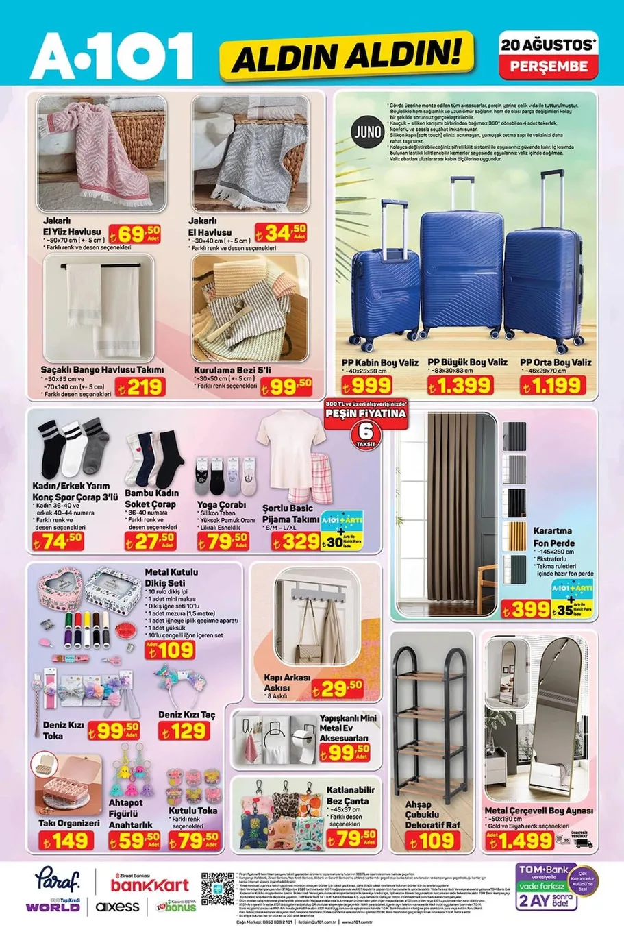 A101 20 Ağustos aktüel kataloğu