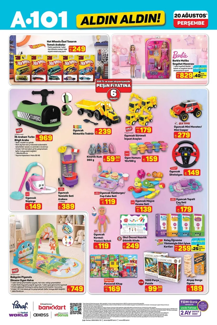 A101 20 Ağustos aktüel kataloğu