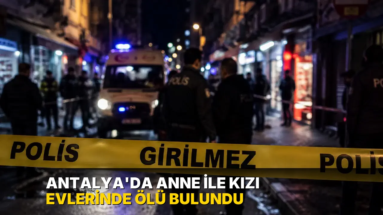 Antalya'da anne ile kızı evlerinde ölü bulundu