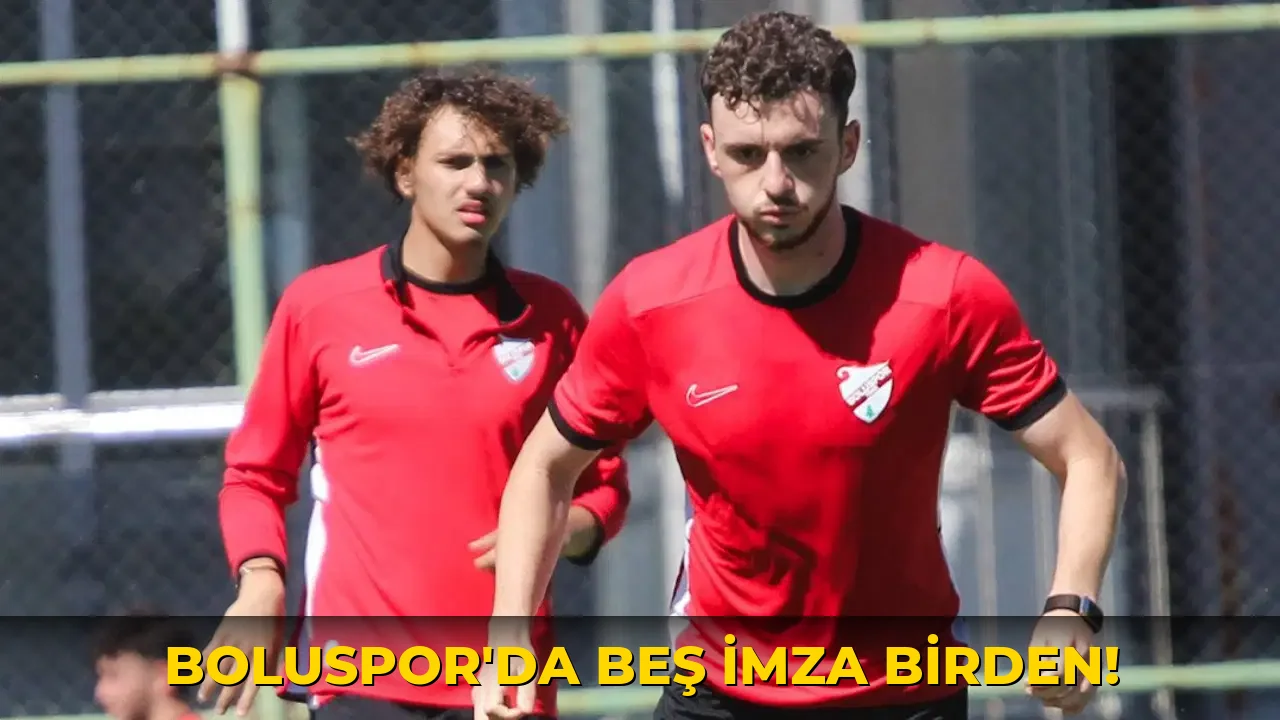 Boluspor'da beş imza birden!
