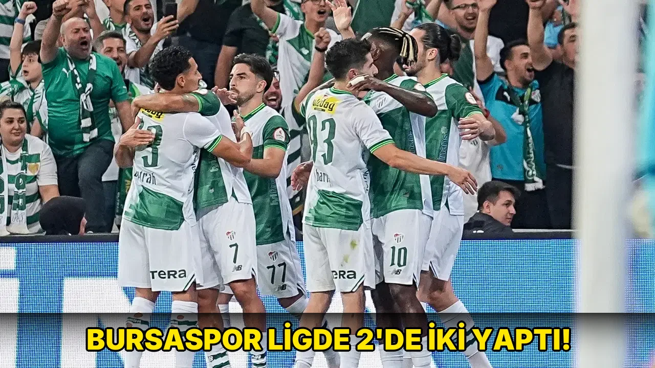 Bursaspor ligde 2'de iki yaptı!
