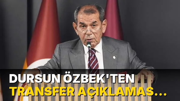 Dursun Özbek'ten transfer açıklaması: 'Galatasaray’ın şampiyonluğu verdiğini iddia edenler...'