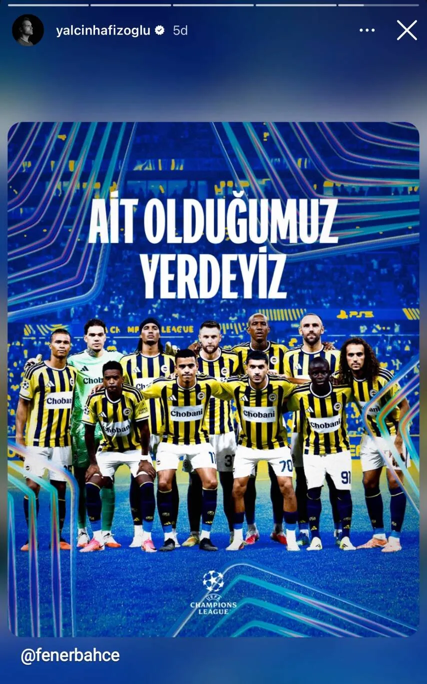 Fenerbahçeli ünlülerin UCL sevinci