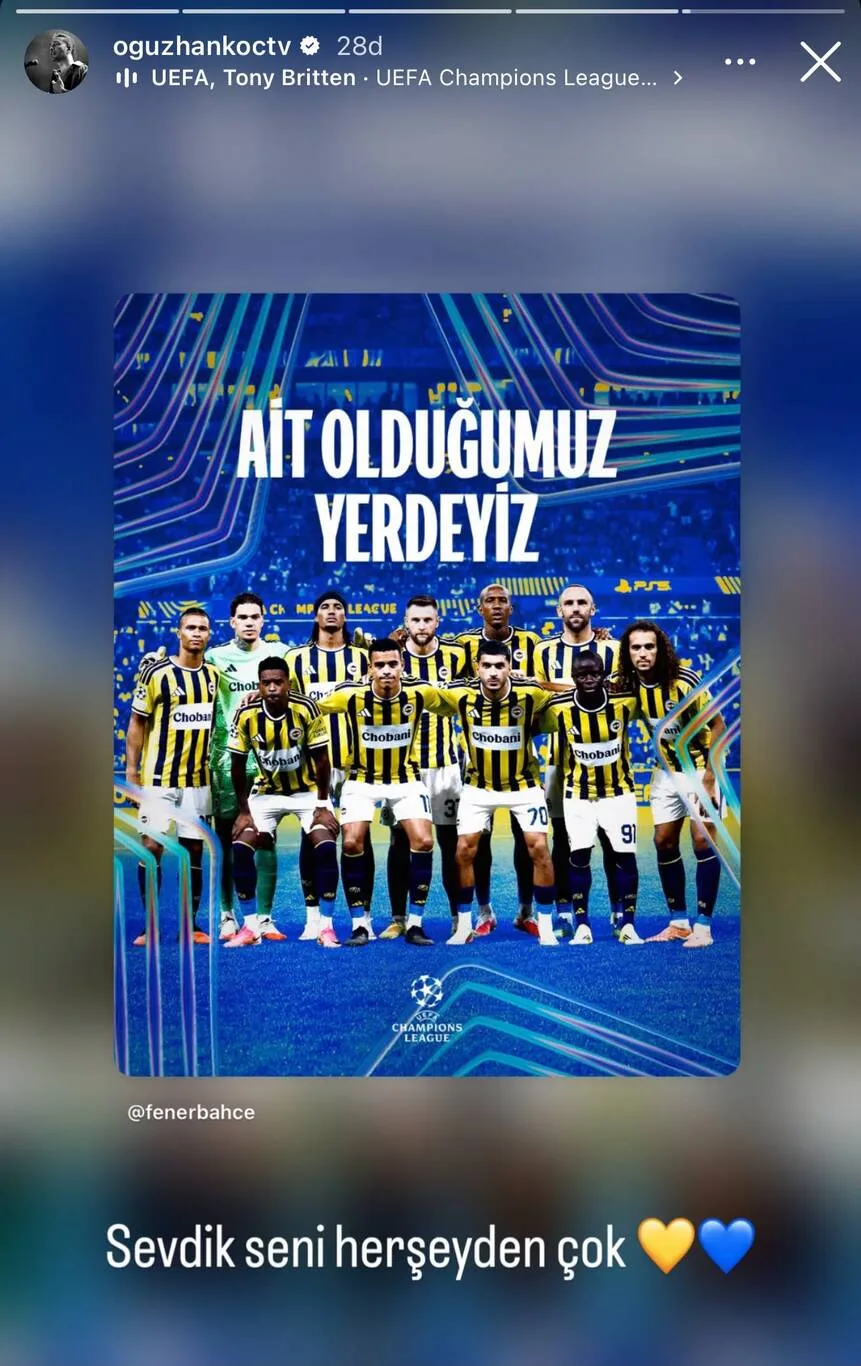 Fenerbahçeli ünlülerin UCL sevinci