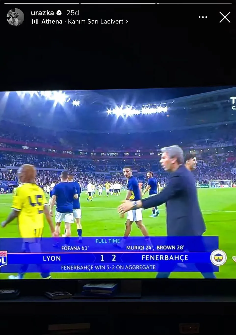 Fenerbahçeli ünlülerin UCL sevinci