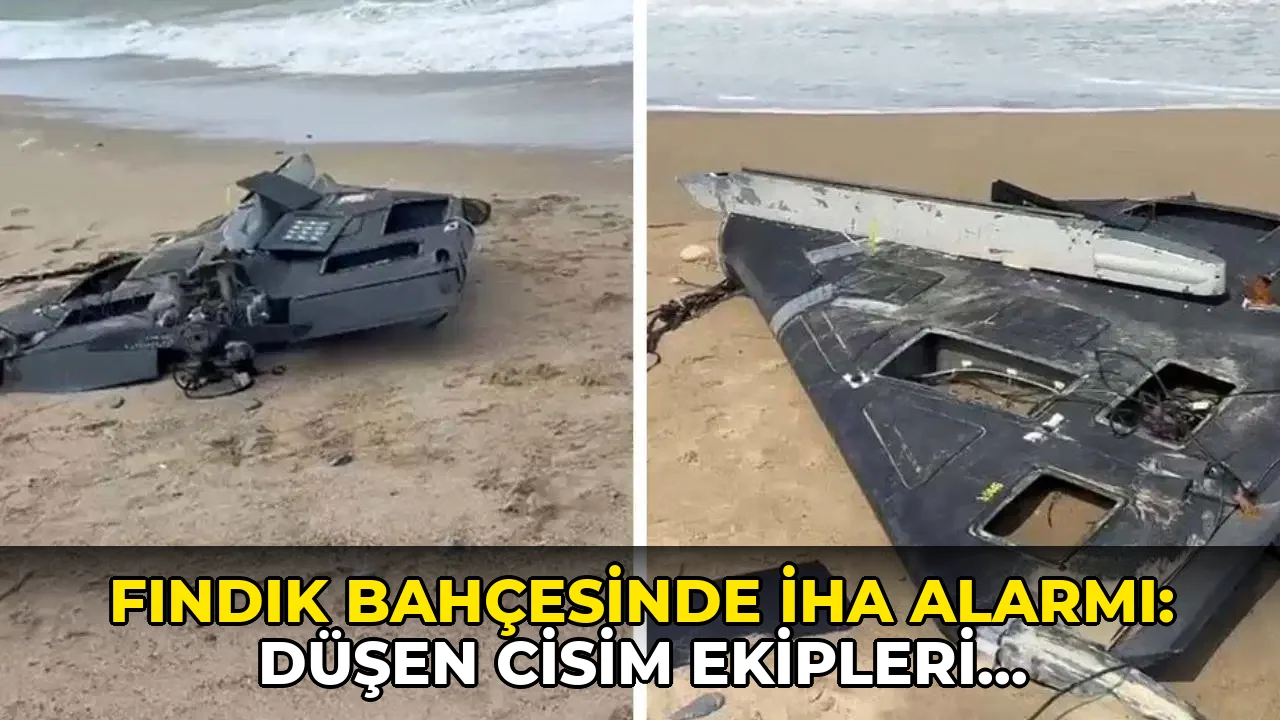 Fındık bahçesinde İHA alarmı: Düşen cisim ekipleri harekete geçirdi