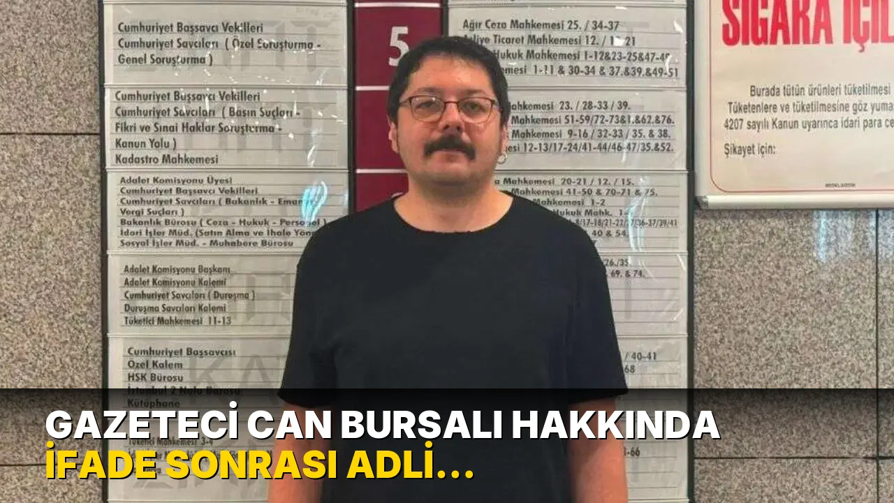 İfade çağrılmıştı... Gazeteci Can Bursalı hakkında adli kontrol kararı