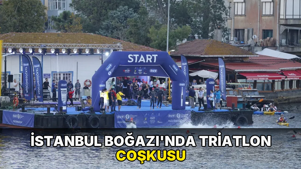 İstanbul Boğazı'nda triatlon heyecanı