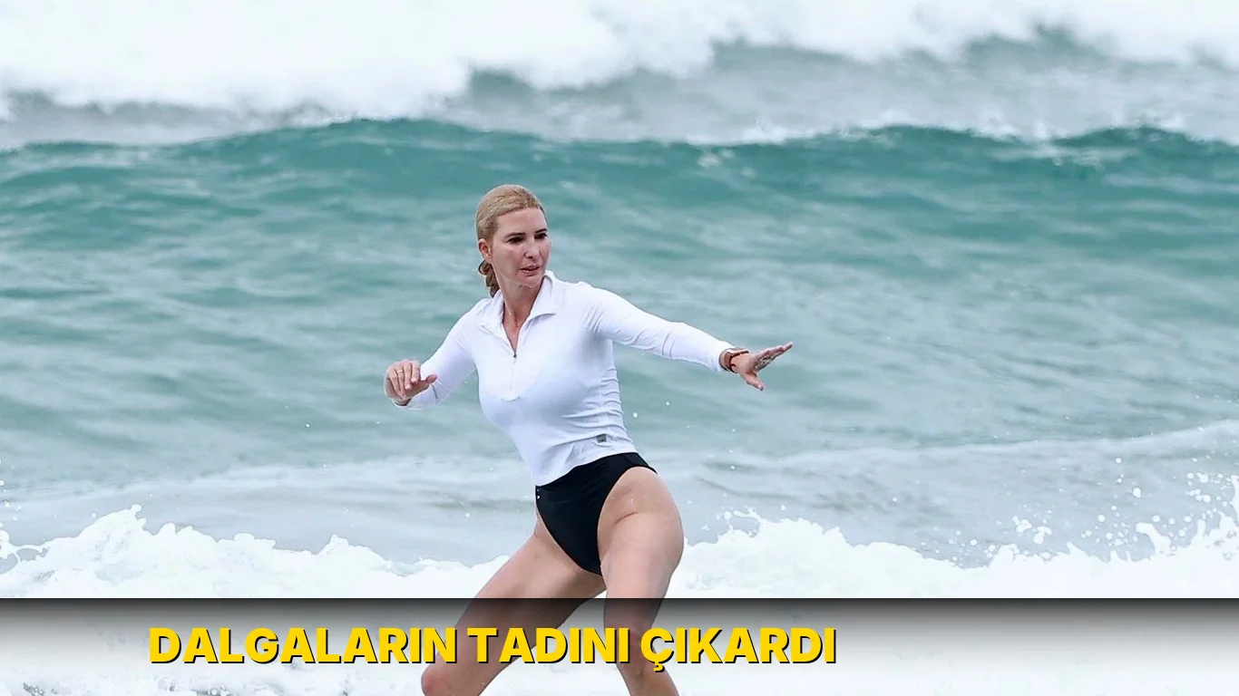 Dalgaların tadını çıkardı