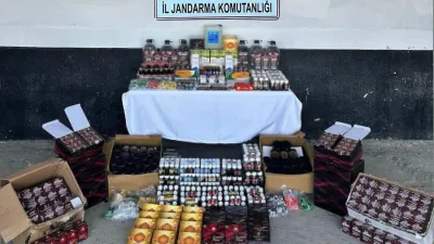 Jandarmadan kaçak alkol ve cinsel gücü artırıcı hap operasyonu