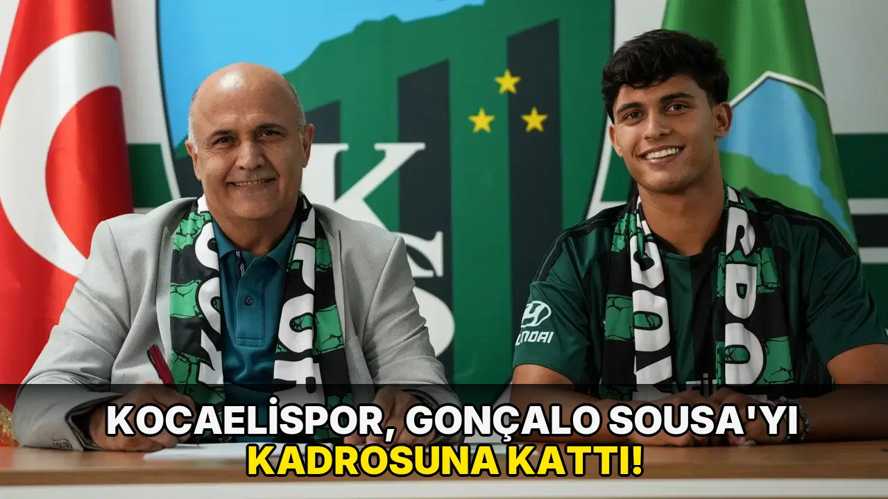 Kocaelispor, Gonçalo Sousa'yı kadrosuna kattı!