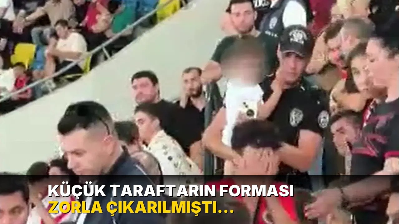 Küçük taraftarın forması zorla çıkarılmıştı: Gençlerbirliği - Fenerbahçe maçı sonrası 1 kişi gözaltına alındı