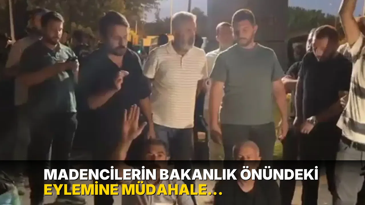 Madencilerin Bakanlık önündeki eylemine müdahale: Bağımsız Maden-İş Genel Başkanı Gökay Çakır ve Başaran Aksu gözaltına alındı