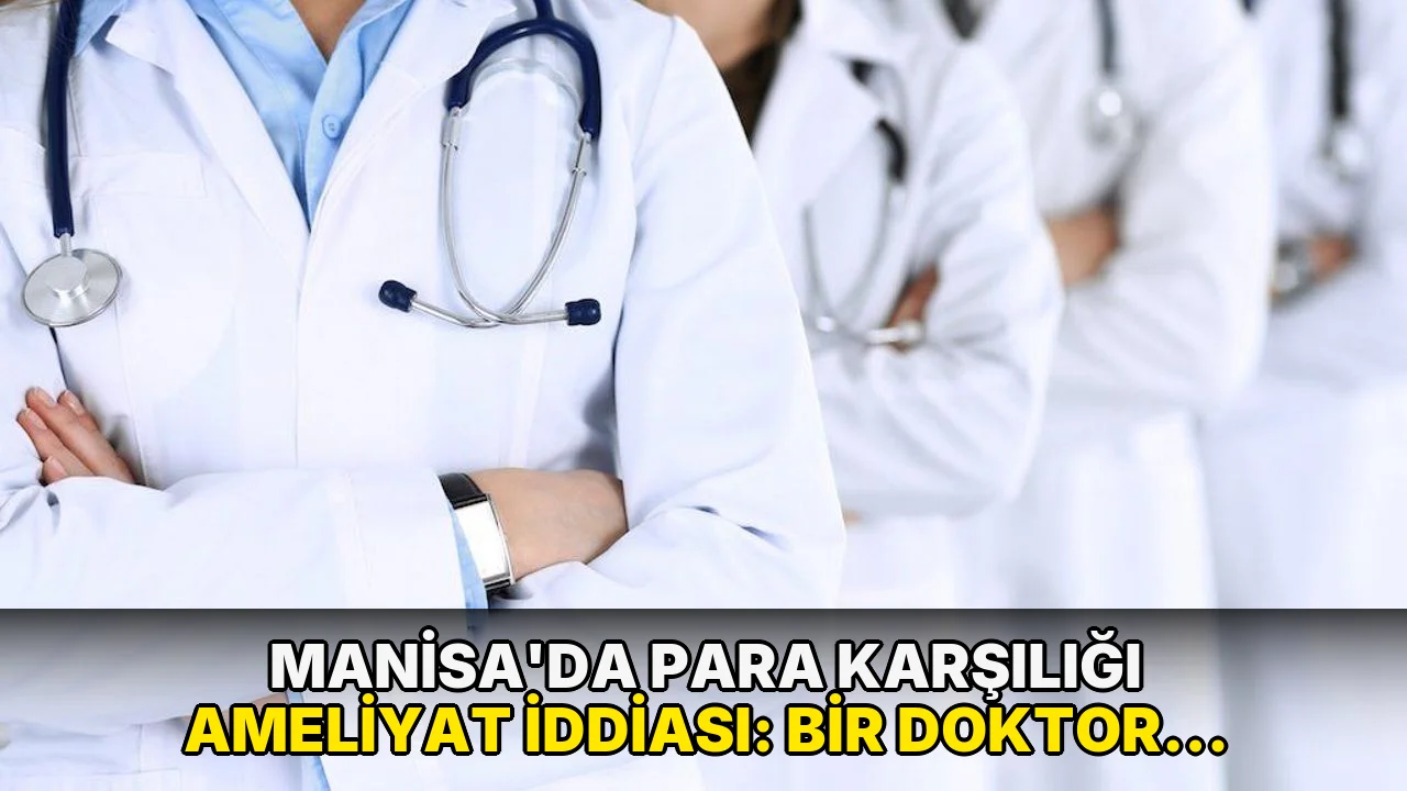 Manisa'da para karşılığı ameliyat iddiası: Bir doktor tutuklandı!