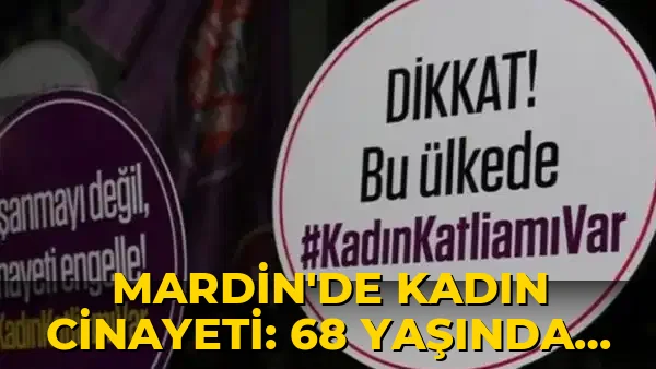 Mardin’de kadın cinayeti: 68 yaşındaki Asya, eşi tarafından katledildi